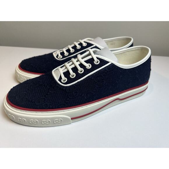 Gucci Tennis 1977 GG Men\'s Blue Sneakers New Size UK7 main image 7